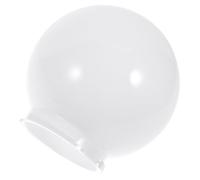 Globe Lamp Shade Acrylic White Round Outdoor Fixture Cover | Smooth Surface, 9.50cm Socket Fit, Softer Ambient Light, Patios, Ceiling Fixtures
