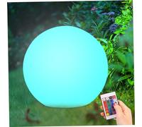 Globe Lamp, Solar Ball Lights Outdoor 16 Colors Rechargeable Remote Control Globe Lamp Garden Outdoor Impact-Resistant Waterproof Night Light for Lawn, Patio, Pond, 8 In Dia., Solar Garden Lights