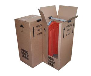Globe Large Strong Wardrobe Garment Double Wall Removal Boxes - Select Qty (3)