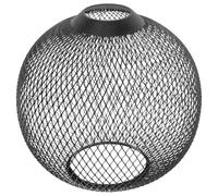 Globe Metal Lamp Shade, Wire Lampshade for Ceiling, Hollow-Out Mesh Cover | Black Iron Wire Mesh, Lightweight Glare Reduction, Vintage Industrial Styling for Living Rooms, Cafes and Bulb Protection