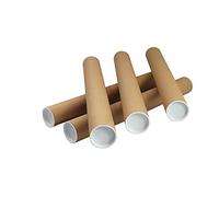 Globe Packaging 10 x A2 QUALITY POSTAL TUBES POSTER 460mm x 50mm ROLLS + END CAPS