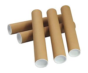 Globe Packaging 25 x A3 QUALITY POSTAL TUBES POSTER 330mm x 50mm ROLLS + END CAPS