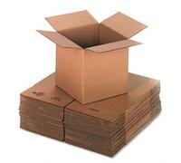 Globe Packaging 5x Single Wall Brown Mailing Cardboard Boxes - 12" x 9" x 7"