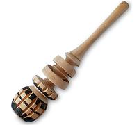 Globe Rocket Authentic Artisanal Mexican Molinillo Hot Chocolate Frother (Small Cup Size) - Handmade Premium Mexican Hot Chocolate Wooden Whisk - Traditional Mexican Hot Chocolate Whisk, 7.9 Inches