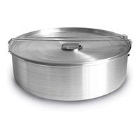 GLOBE ROCKET Flan Mold with Lid - Oversized XL (10.5 x 3.2 in) - Authentic Mexican Flan Pan - Flan Molds for Baking with Water Bath - Molde para Flan - Flaneras Moldes con Tapa Baño Maria