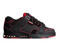 Globe Men's Fusion Skate Shoe, Black/Red/Mosaic, 8 UK