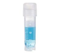 Globe Scientific RingSeal Cryogenic Vials, 3032-2, 2.0ml, Sterile, External Threads, Attached Screwcap with O-Ring Seal, 500/Case