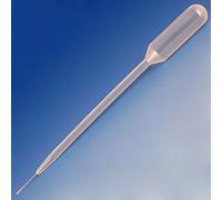 Globe Scientific Transfer Pipet, 134060-500, 5.8mL Capacity, Fine Tip, Non-Sterile, 157mm Length, Bulb Draw - 3.4mL, 500/Box