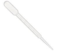 Globe Scientific Transfer Pipet, 135010-500, 7.5mL Capacity, Large Bulb, Non-Sterile, Graduated to 3mL, 148mm Length, Bulb Draw - 3.5mL, 500/Box