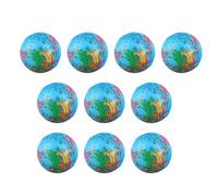 Globe Stress Ball Squeeze Toy 10pcs World Map Stress Relief Spongy Balls for Kids Adults Office Home PU Polyurethane Soft Durable Educational Fun