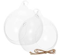 Globe Terrarium Display Hanging and 2pcs Glass for Plants Flowers | Glass Globe Design, Sturdy Decorative Piece, Patio or Room Use, Simple Artistic Style for Indoor Plants