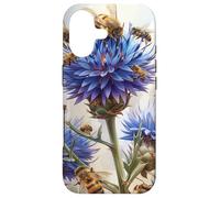 Globe Thistle Flower Blooming With Bees Around Graphic Case for iPhone 17