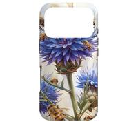 Globe Thistle Flower Blooming With Bees Around Graphic Case for iPhone 17 Pro