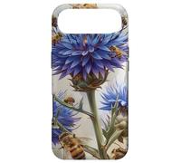 Globe Thistle Flower Blooming With Bees Around Graphic Case for iPhone Air