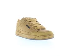 Globe Tilt GBTILT Mens Brown Leather Lace Up Skate Inspired Trainers Shoes