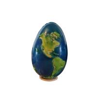 GLOBE Vegan White Chocolate Luxury Easter Egg (Vegan White Egg & Vegan Dark70 Mini Eggs)