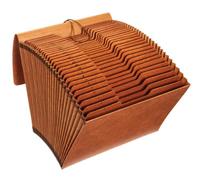 Globe Weis Globe-Weis/Pendaflex Heavy Duty 31-Pocket Expanding File with Flap, 1-31 Index, Letter Size, Brown, (R117DLHD)