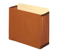 Globe-Weis/Pendaflex Redrope File Cabinet Pockets 5.25 Inch Expansion Letter Size 10 Pockets Per Box Brown FC1534G