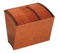 Globe-Weis PFXR217AHD /Pendaflex Heavy Duty Expanding File, Open Top, 21 Pockets, A-Z, 1/3 Cut Tabs, Letter Size, Brown (R217AHD)