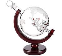 Globe Whiskey Decanter Set, 850 Ml, Liqueur Decanter, Gift Set, Handicrafts, Wine Bottle Holder, Decanter, Wine Set, Bar, Home, Party, Decoration