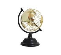 Globe with gold trim and exposed wire detail world globe is a fully assembled world