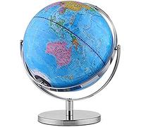 globe， World Globe, Desktop Educational Geographic 720° Rotation Discovery Toy for Children(25cm/10inch)