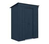 Globel Pent Metal Garden Shed - 5x3ft - Anthracite Grey