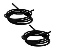 Globellapro 1 Pair Black Leather Shoe Lace 140CM Flat Leather Laces Cord For Boots DIY