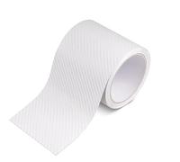 Globellapro 1 Roll 3 Meters Clear Carbon Fibre Wrap 10cm Wide Carbon Viny Adhesive Wrap Roll for Car Decoration
