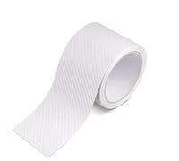Globellapro 1 Roll 3 Meters Clear Carbon Fibre Wrap 7cm Wide Carbon Viny Adhesive Wrap Roll for Car Decoration