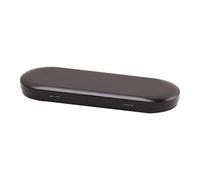 Globellapro 1PCS 17.5x6x1.8cm Oval Tin Box Small Metal Storage Tin with Lid, Black Empty Storage Container for Small Items