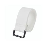 Globellapro 1Pcs 3.8cmx130cm White Canvas Webbing Belt, Canvas Belt with Square Double Ring for Men Women