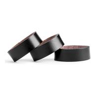 Globellapro 3Pcs Black Leather Belt Loops Keeper Cowhide Belt End Holder Replacement Belts Retainer Band for 3.7-4cm Width Belts