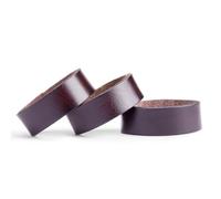 Globellapro 3Pcs Brown Leather Belt Loops Keeper Cowhide Belt End Holder Replacement Belts Retainer Band for 3.7-4cm Width Belts