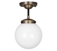Globen Lighting Alley ceiling lamp IP44 Antique brass-white