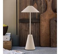 Globen Lighting Cannes rechargeable outdoor table lamp, beige, IP54