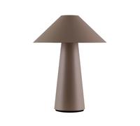 Globen Lighting Cannes rechargeable table lamp, brown, 26 cm, IP44