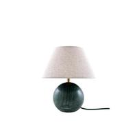 Globen Lighting Castello 24 table lamp Dark green marble, white shade