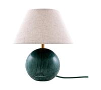 Globen Lighting Castello 24 table lamp Dark green marble, white shade
