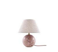 Globen Lighting Castello 24 table lamp Dusty pink marble, white shade