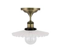 Globen Lighting - Cobbler 25 Plafond, White/Ant. Brass - White