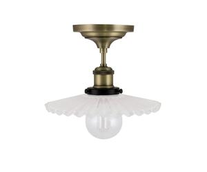 Globen Lighting - Cobbler 25 Plafond, White/Ant. Brass - White
