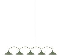 Globen Lighting Curve 5 Pendant Green