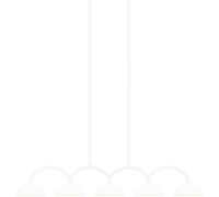 Globen Lighting - Curve 5 Pendant, White - White