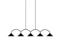 Globen Lighting Curve 5 Pendant Black