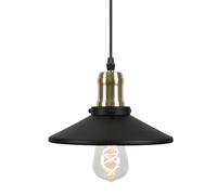 Globen Lighting Disc pendant lamp mini Matte black-brushed brass