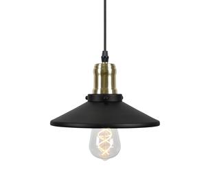 Globen Lighting Disc pendant lamp mini Matte black-brushed brass