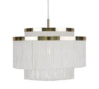 Globen Lighting Frans ceiling lamp white brass