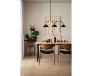 Globen Lighting hanging light CURVE 3, beige, 3-bulb, 95 cm