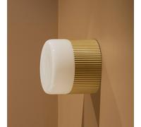 Globen Lighting Hubble 12 brass bathroom wall lamp, Ø 12 cm